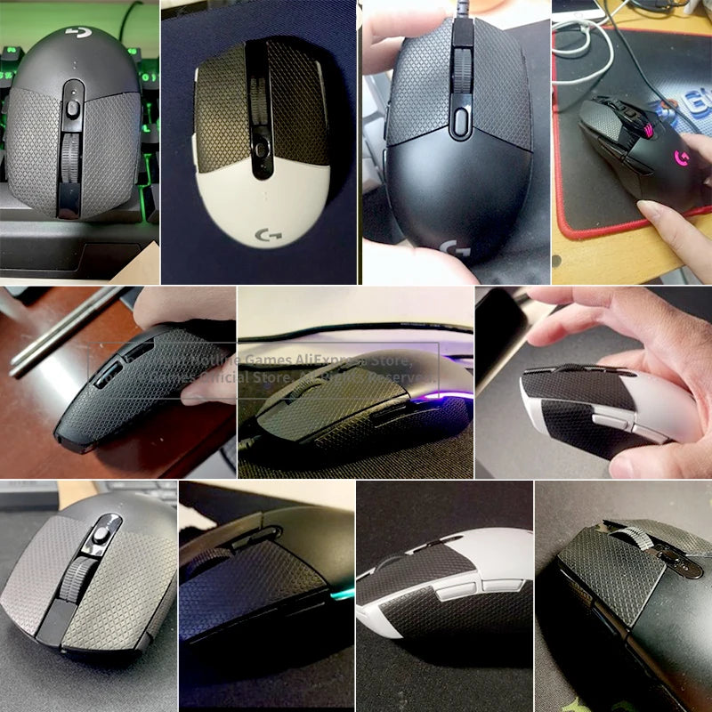 Hotline Games Mouse Anti-Slip Tape for Logitech G305 G203 G102 G304 Mouse Sweat Resistant Pads Mouse Side Anti-Slip Stickers