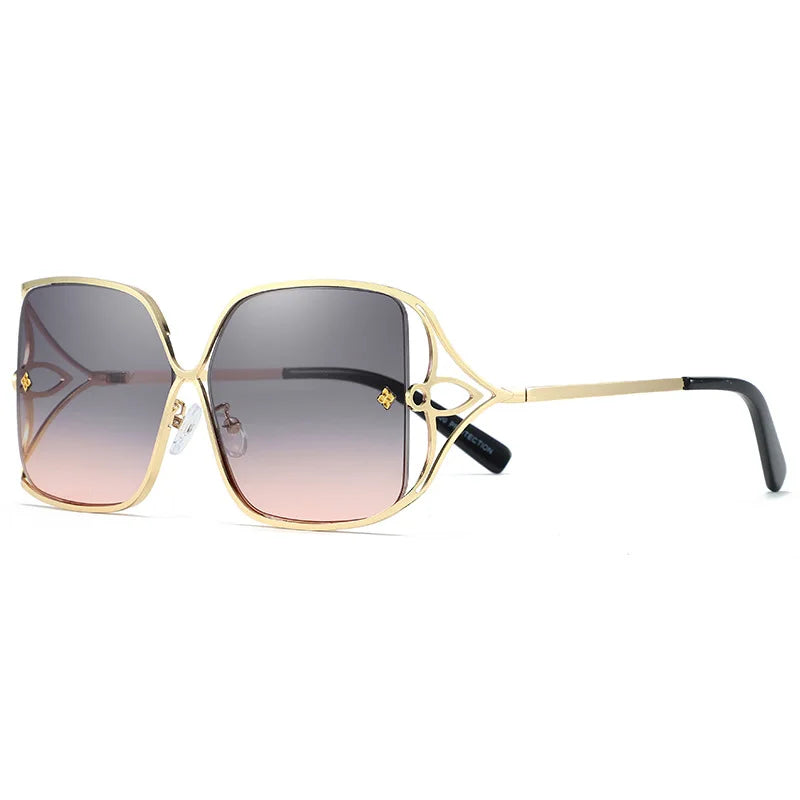 Fashion Oversized Sunglasses Women Big Frame Popular Luxury Brand Designer Shades Sun Glasses Oculos De Sol Feminino Gafas