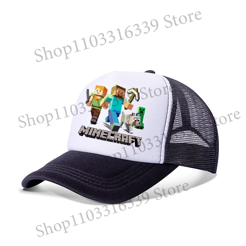 New Game Theme Hat Man Baseball Cap Male Sunshade Sunscreen Cap Minecrafted Fashion Hip Hop Caps Leisure Net Hats Birthday Gift