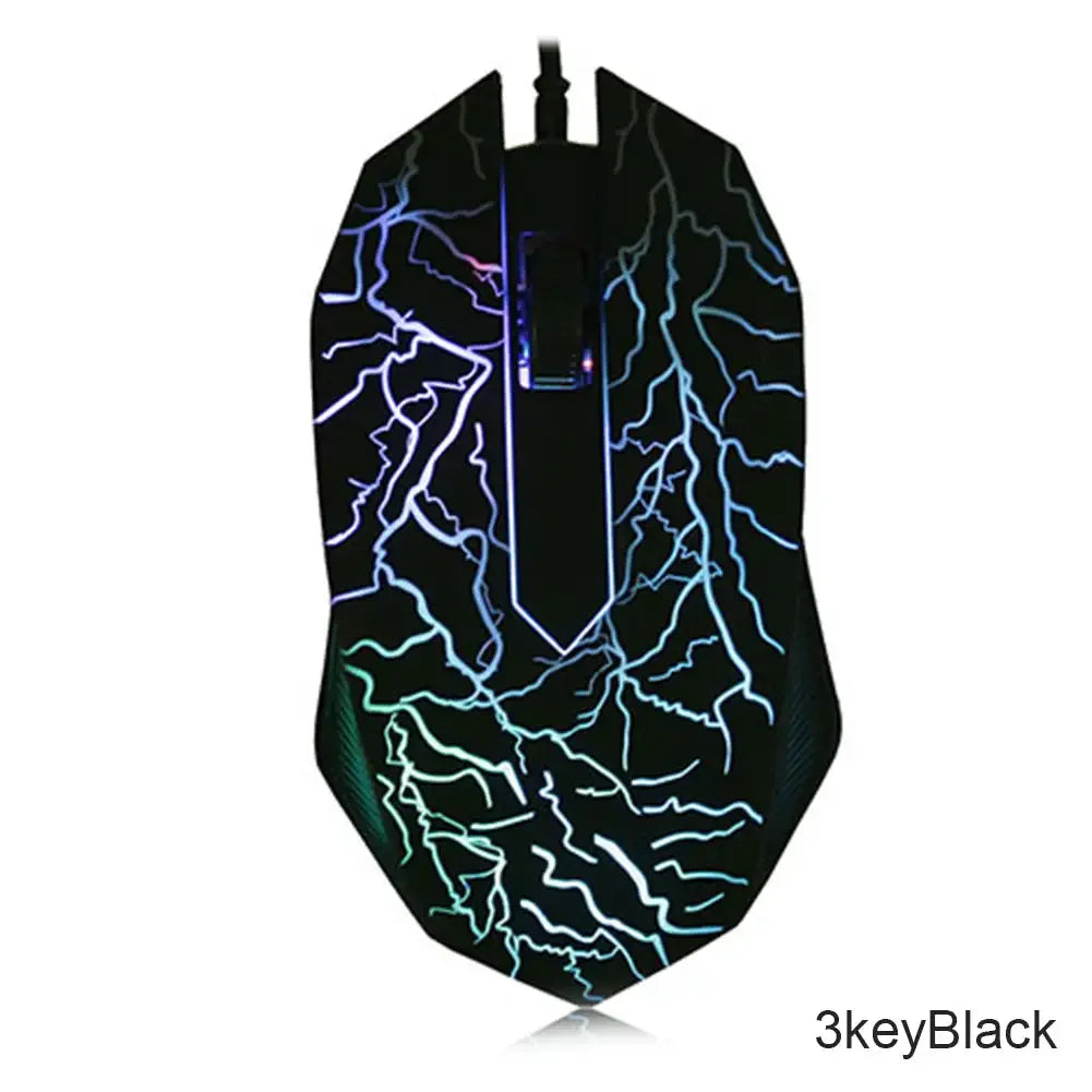 2400 DPI USB Wired Gaming Mouse LED Backlit Professional Gamer Mice Ergonomic Computer Mouse for PC Laptop Macbook