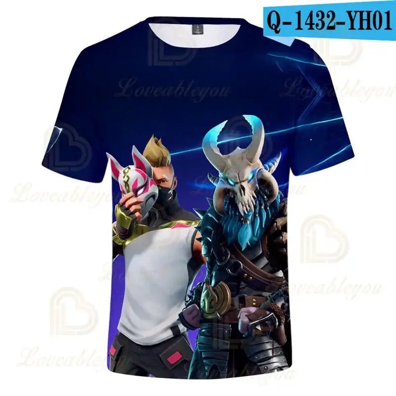 Fortnite Men and Women Victory Children's Wear Battle Royale 3D Sweatshirt Boys Girls Clothes Tops Kids T-Shirt Hero Teen Tops
