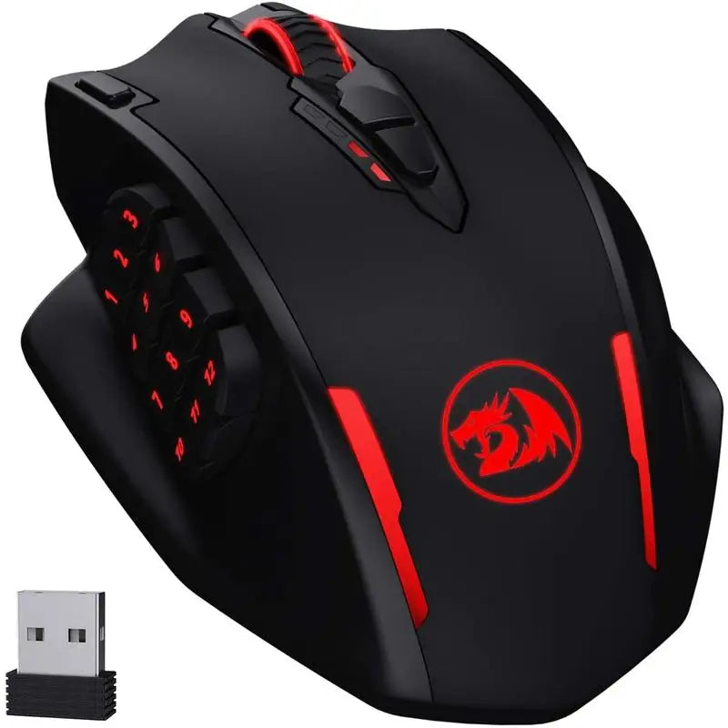 Redragon M913 Wireless Gaming Mouse, 16000 DPI RGB Gaming Mouse, Dual Mode Wired & 2.4GHz Wireless Gaming Mouse with 16 Programmable Buttons