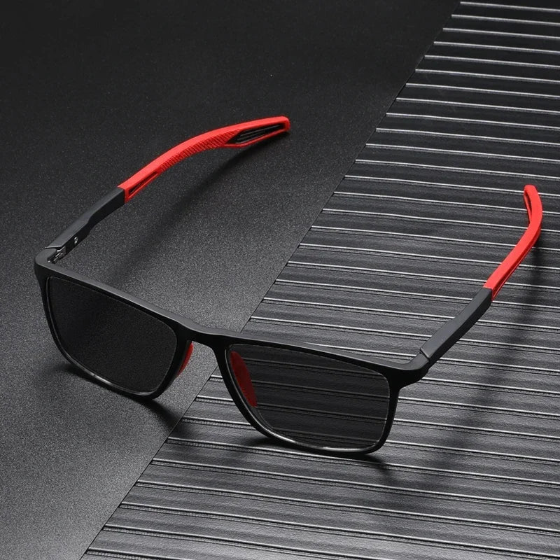 Men Women's Sports Sunglasses Square TR90 Frame Sun Glasses Eyewear Vintage Flexible Riding Goggle Shades Eyeglasses UV400