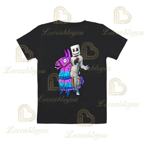 Boys Girls Cartoon T-shirt Fortnite T-shirt Battle Royale 3D 3 to 14 Years Victory Royale Game Kids Tops Teen Clothes