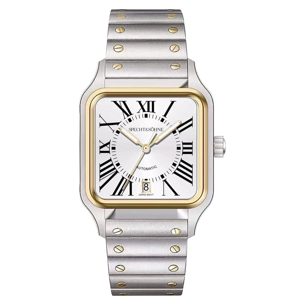 2025 New High Quality Specht&Sohne Watch 34MM Men Automatic Mechanical Watches Green Color Sapphire Stainless Steel Reloj Hombre