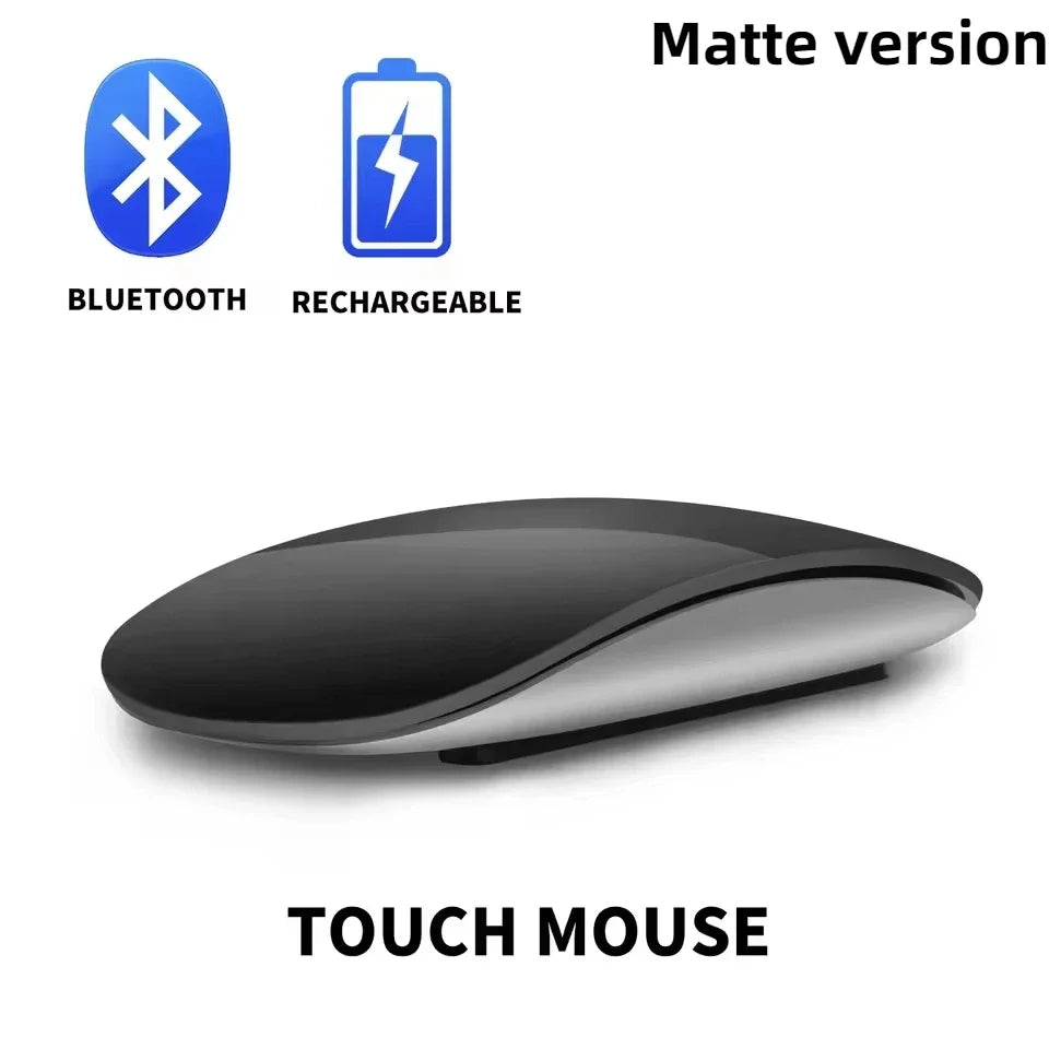Magic draadloze muis met dubbele modus, Bluetooth, touch, slank, oplaadbaar en ergonomisch, voor MacBook Air Pro, pc, laptop, computer en notebook 2026