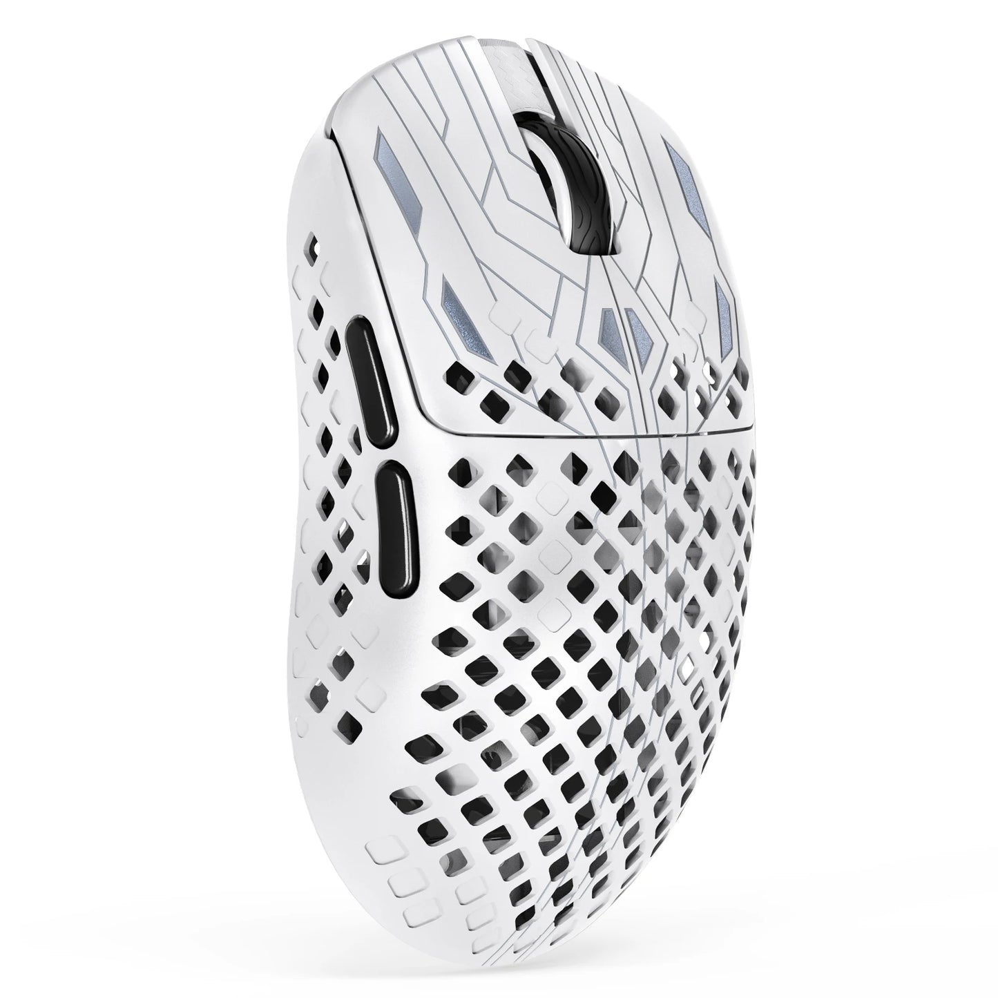Mouse gaming wireless ultra-ușor MAMBASNAKE M2, senzor PAW3395PRO 40000 DPI, fibră de carbon 41g, tri-mod
