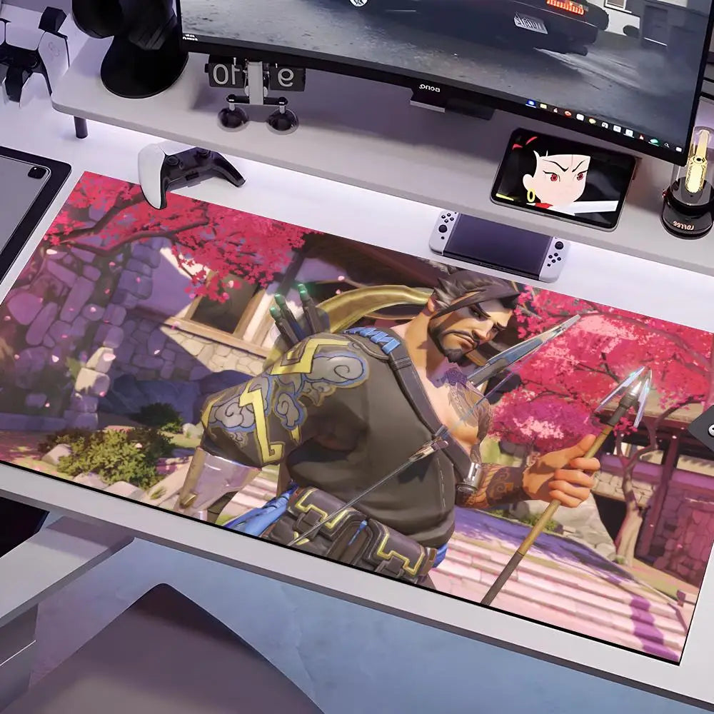 Podkładka pod mysz Overwatch w kilku rozmiarach, duża, kwadratowa mata na biurko komputerowe i gamingowe, gumowa, antypoślizgowa