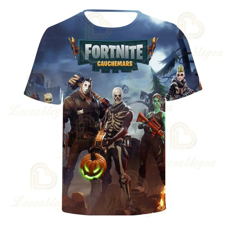 Camiseta 3D Red Jade Fortnite Anime Battle Royale para hombre, mujer y niños - Camiseta Pelly, regalo de cumpleaños para niñas y niños