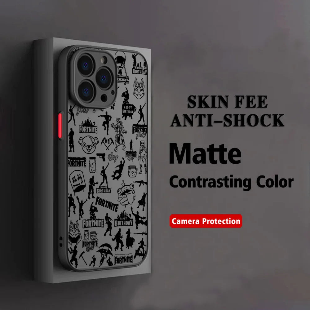 Hot Game F-Fortnites Phone Case For Samsung Galaxy A17 A07 A06 A56 A36 A26 A55 A14 A05 A15 A24 A25 A73 A04 A40E A25 A24 4G 5G