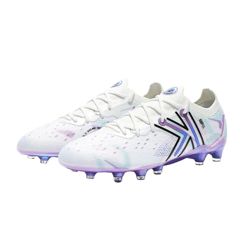 KELME FG Profi-Fußballschuhe mit langen Stollen für Naturrasen, professionelle Fußballschuhe für Wettkämpfe, rutschfeste Indoor-Fußballschuhe