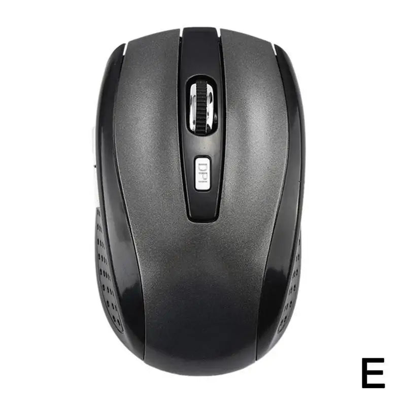 Ratón inalámbrico óptico 2.4GHz con receptor USB para gaming, 6 botones, para ordenador PC, portátil y accesorios