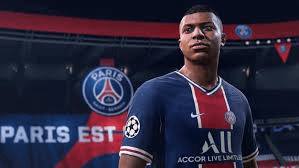 FIFA - joueur PSG en maillot bleu, collection gaming premium Fraquane, univers Fraquane, équipement gamer nouvelle génération