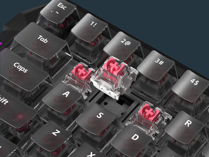 DarkBeacon Flux 68 HE Magnetic Switch Hot Swappable Mechanical Gaming Keyboard, USB-C Wired RGB 65% Layout