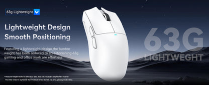 Mouse da gaming wireless ATTACK SHARK X11 con dock di ricarica e sensore gaming PixArt PAW3311, BT/2.4G wireless/cablato