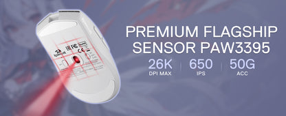 Mouse gaming Redragon M916AK PRO 3-Mode Anime 42G ultraleggero 26K DPI con pulsanti completamente programmabili