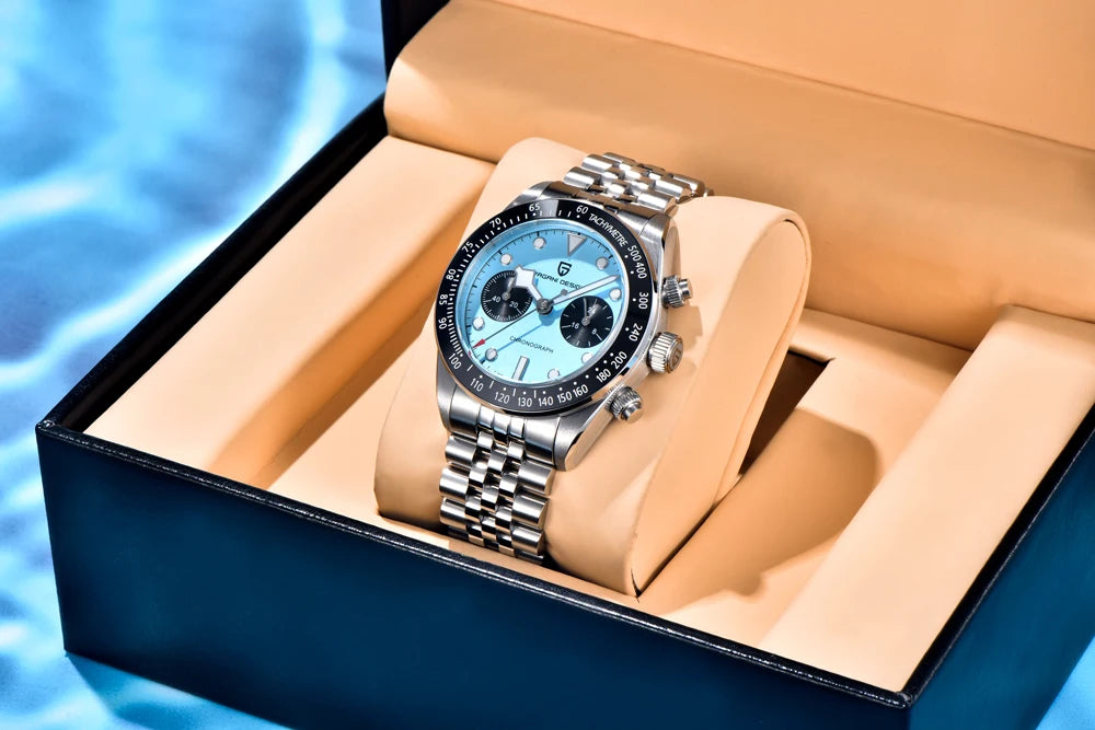 Nuovo PAGANI DESIGN 2026 Panda Retrò Orologio da Uomo di Lusso al Quarzo Cronografo Speed Zaffiro AR Luminoso Spedizione Locale
