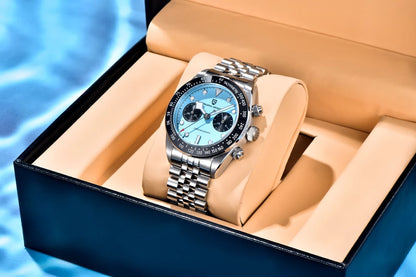 Nuovo PAGANI DESIGN 2026 Panda Retrò Orologio da Uomo di Lusso al Quarzo Cronografo Speed Zaffiro AR Luminoso Spedizione Locale