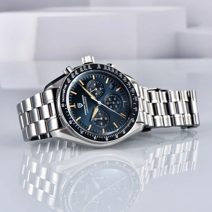 Nuovo orologio da uomo PAGANI DESIGN V6 Moon 2026 Speed Sports, cronografo al quarzo, zaffiro AR e lunetta in ceramica, orologio sicuro
