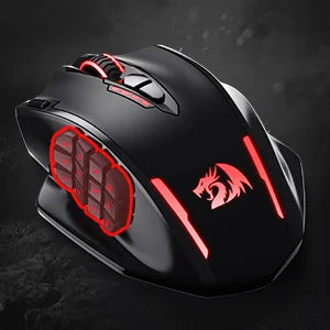 Redragon M913 Wireless Gaming Mouse, 16000 DPI RGB Gaming Mouse, Dual Mode Wired & 2.4GHz Wireless Gaming Mouse with 16 Programmable Buttons