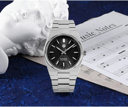 San Martin Classic Men Watch 40mm Miyota 9015 Luxury Dress Automatic Mechanical Wristwatch Quick Release Bracelet SN0023 Watch