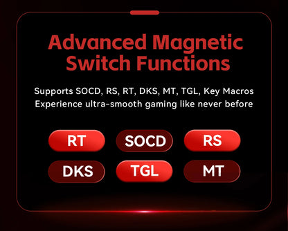 FGG MADLIONS MAD 60/68 Pro Teclado mecánico con interruptor magnético, cableado, 68%, teclados gaming con Rapid Trigger RGB, teclados personalizados