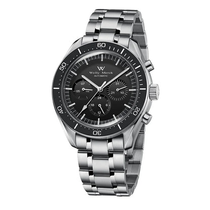 Orologio WM automatico meccanico 200M impermeabile casual classico business Welly Merck da uomo 170M-WM