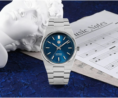 San Martin Classic Men Watch 40mm Miyota 9015 Luxury Dress Automatic Mechanical Wristwatch Quick Release Bracelet SN0023 Watch
