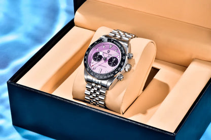 Nuovo PAGANI DESIGN 2026 Panda Retrò Orologio da Uomo di Lusso al Quarzo Cronografo Speed Zaffiro AR Luminoso Spedizione Locale