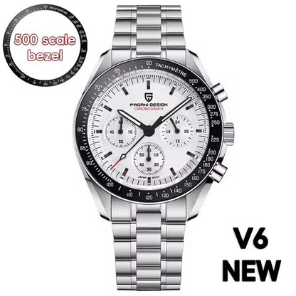New man Watch PAGANI DESIGN Saturn men's top luxury Quartz Watch for men, sports chronograph, Sapphire Glass AR, glasses ceramic light, waterproof, stainless steel, ideal gift