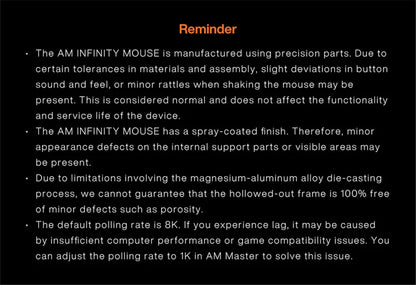 Ratón gaming inalámbrico Angry Miao Infinity de metal ultraligero hueco, intercambiable en caliente, PAW3950, doble 8K, con cable y trimodo