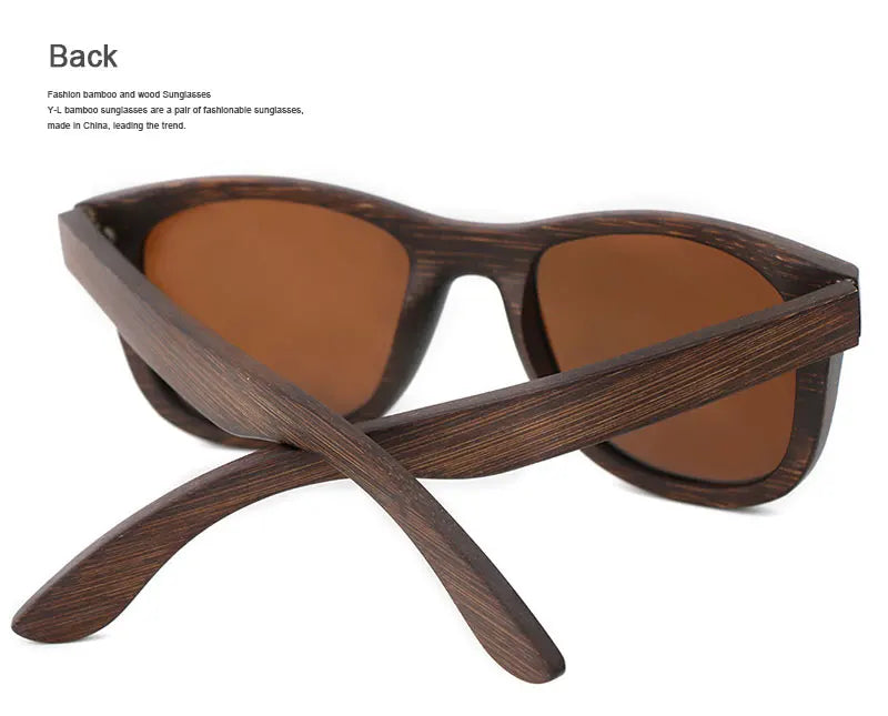Handmade Natural  Bamboo Wooden Sunglass Fashion Polarized Sunglasses for Men Women's Shade Sun Glasses Wood Oculos De Sol