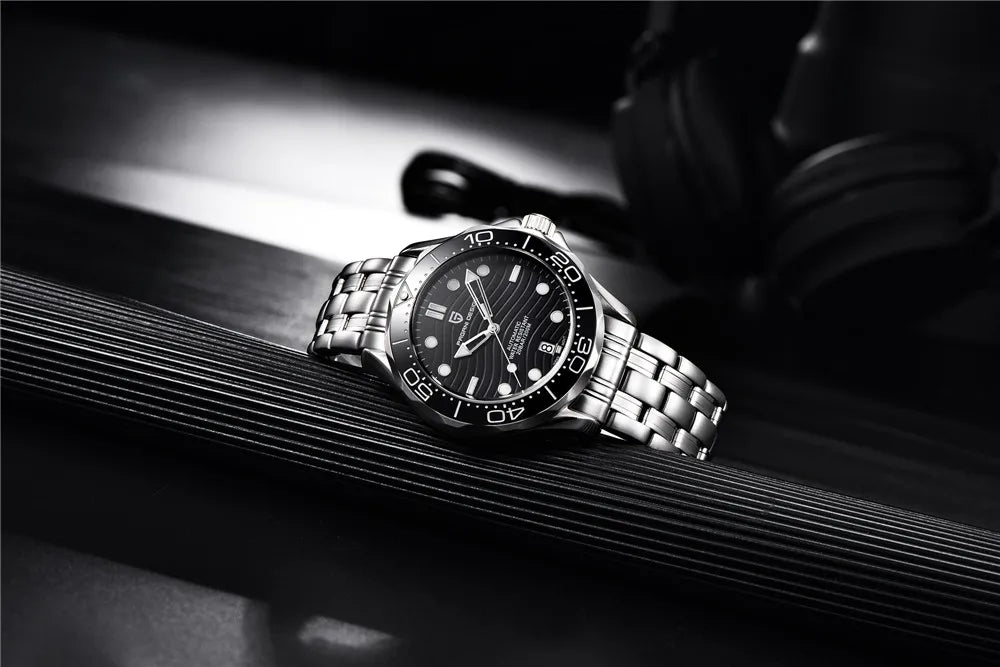 PAGANI DESIGN 2026 Nuevo V2 Waves 200M Reloj de buceo para hombre, reloj automático de lujo y moda para hombre, cristal de zafiro AR, reloj de pulsera para hombre