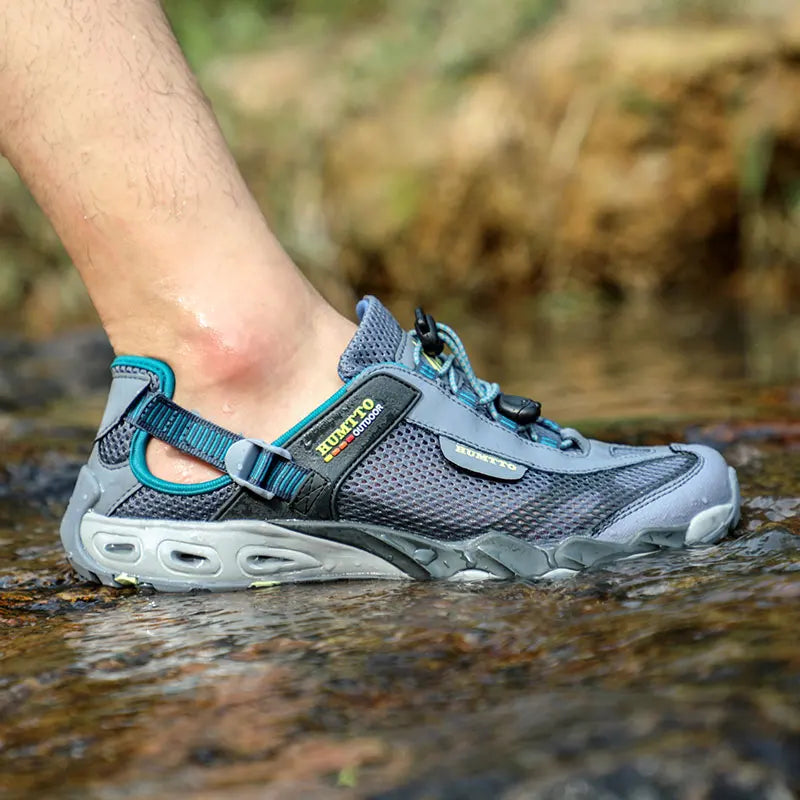 HUMTTO Scarpe da trekking outdoor e da guado da uomo, scarpe acquatiche in mesh traspirante ad asciugatura rapida, sneakers da acqua alla caviglia da donna antiscivolo