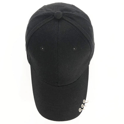 High Quality Adjustable Baseball Hat With Ring Outdoor Sports Sun  For Women Men Fashion Snapback Cap