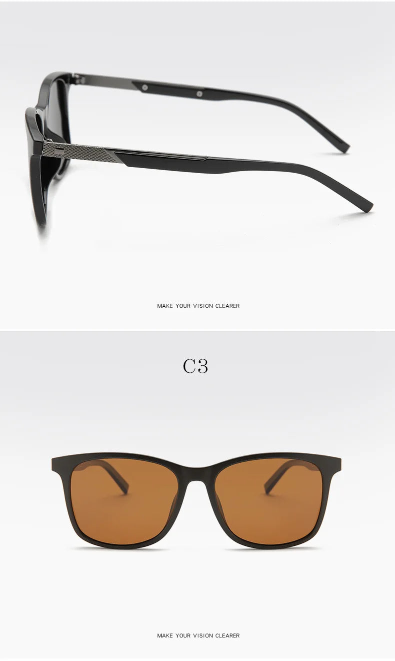 Anti-glare Short-sight Lens Square Polarized Men Sunglasses TR90 Driver Diopter Sun Glasses For Women 0 -0.5 -0.75 To -6.0