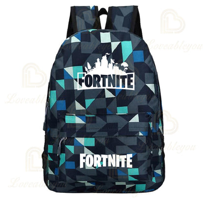 Fortnite Games Backpack Fortnite School Bags for Teenagers Unisex Schoolyard Laptop Mochilas Travel Casual Bags
