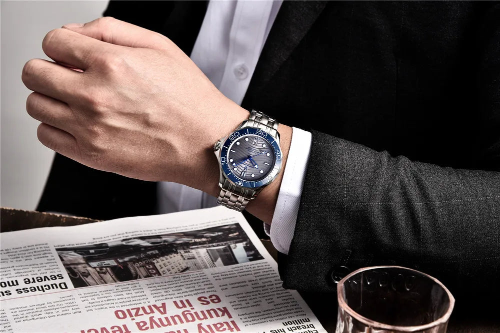 PAGANI DESIGN 2026 Nuevo V2 Waves 200M Reloj de buceo para hombre, reloj automático de lujo y moda para hombre, cristal de zafiro AR, reloj de pulsera para hombre