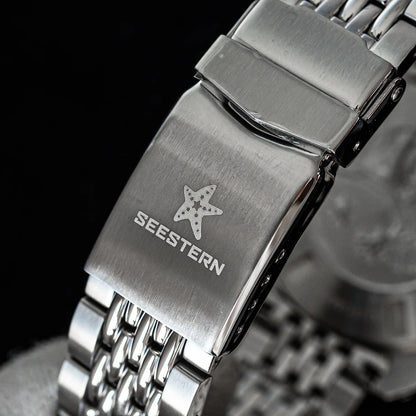 SEESTERN Men Diving Watch Automatic Luminous Date Waterproof Turn Bracelet Wristwatches Retro SUB300T Mechanical Sapphire Glass
