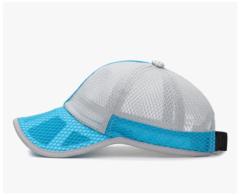 New Summer Children Kids Cute Baseball Cap Solid Breathable Snapback Hat Outdoor Cool Mesh Boy Girl Sun Cap Hat