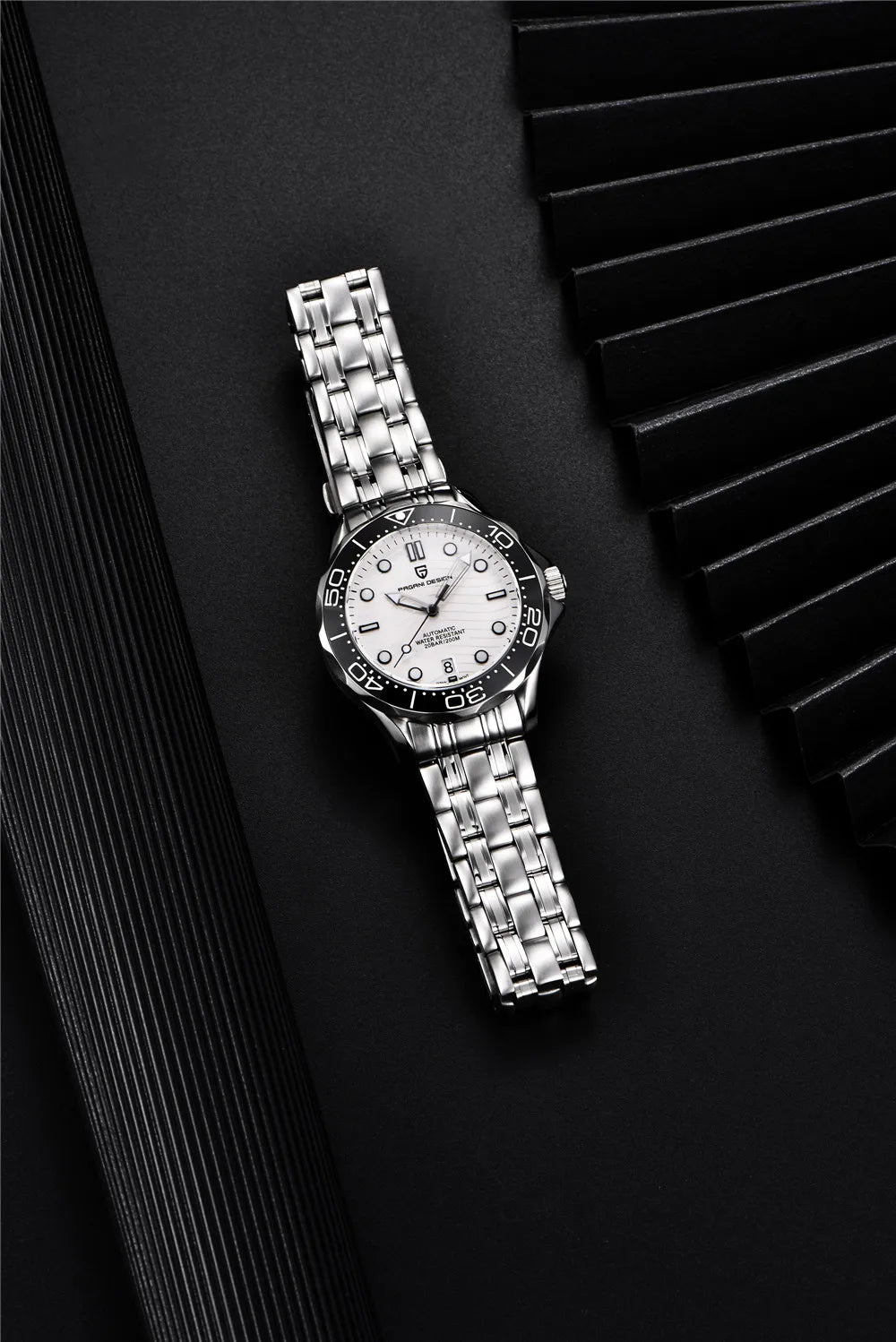 PAGANI DESIGN 2026 Nuevo V2 Waves 200M Reloj de buceo para hombre, reloj automático de lujo y moda para hombre, cristal de zafiro AR, reloj de pulsera para hombre