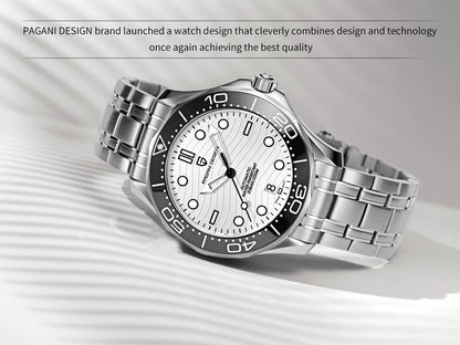 PAGANI DESIGN 2026 Nuevo V2 Waves 200M Reloj de buceo para hombre, reloj automático de lujo y moda para hombre, cristal de zafiro AR, reloj de pulsera para hombre