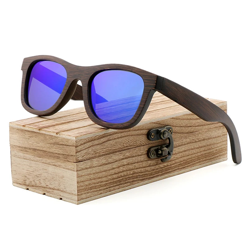 Handmade Natural  Bamboo Wooden Sunglass Fashion Polarized Sunglasses for Men Women's Shade Sun Glasses Wood Oculos De Sol
