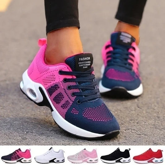 Sapatilhas de Corrida para Mulher Respiráveis, Calçado Casual Outdoor Leve, Sapatilhas Desportivas Casuais para Caminhada, Ténis Femininos