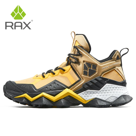 Rax Men's Waterproof Hiking Shoes Breathable Hiking Boots Outdoor Trekking Boots Sports Sneakers Tactical Shoes
