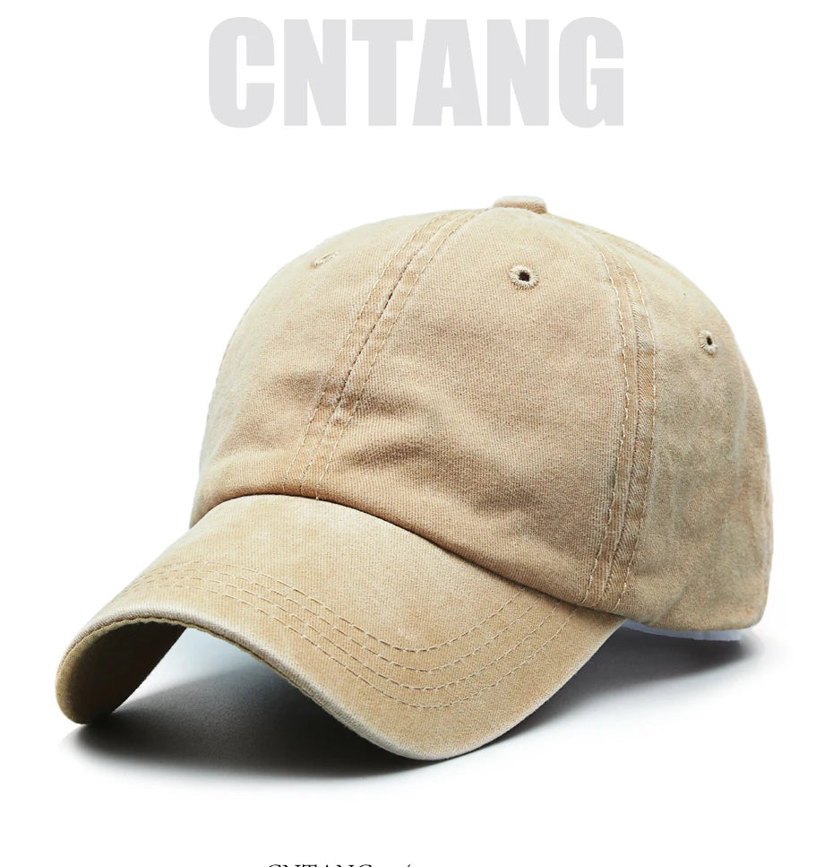 CNTANG Fashion Classic Casual Baseball Cap For Men Spring Summer Blank Caps Women Cotton Solid Snapback Brand Unisex Hats gorras