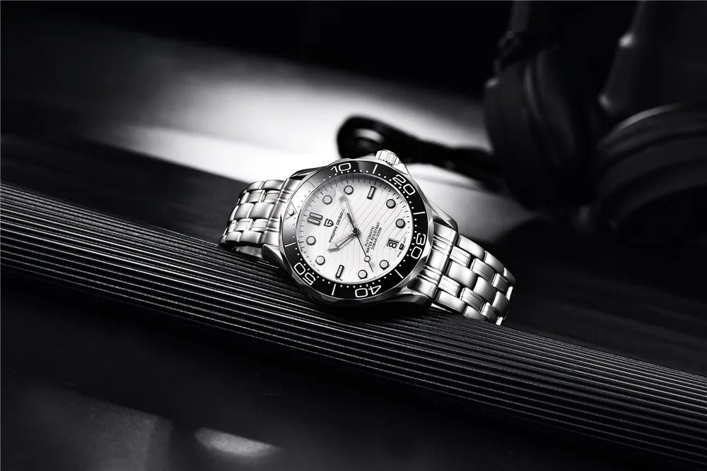 PAGANI DESIGN 2026 Nuevo V2 Waves 200M Reloj de buceo para hombre, reloj automático de lujo y moda para hombre, cristal de zafiro AR, reloj de pulsera para hombre