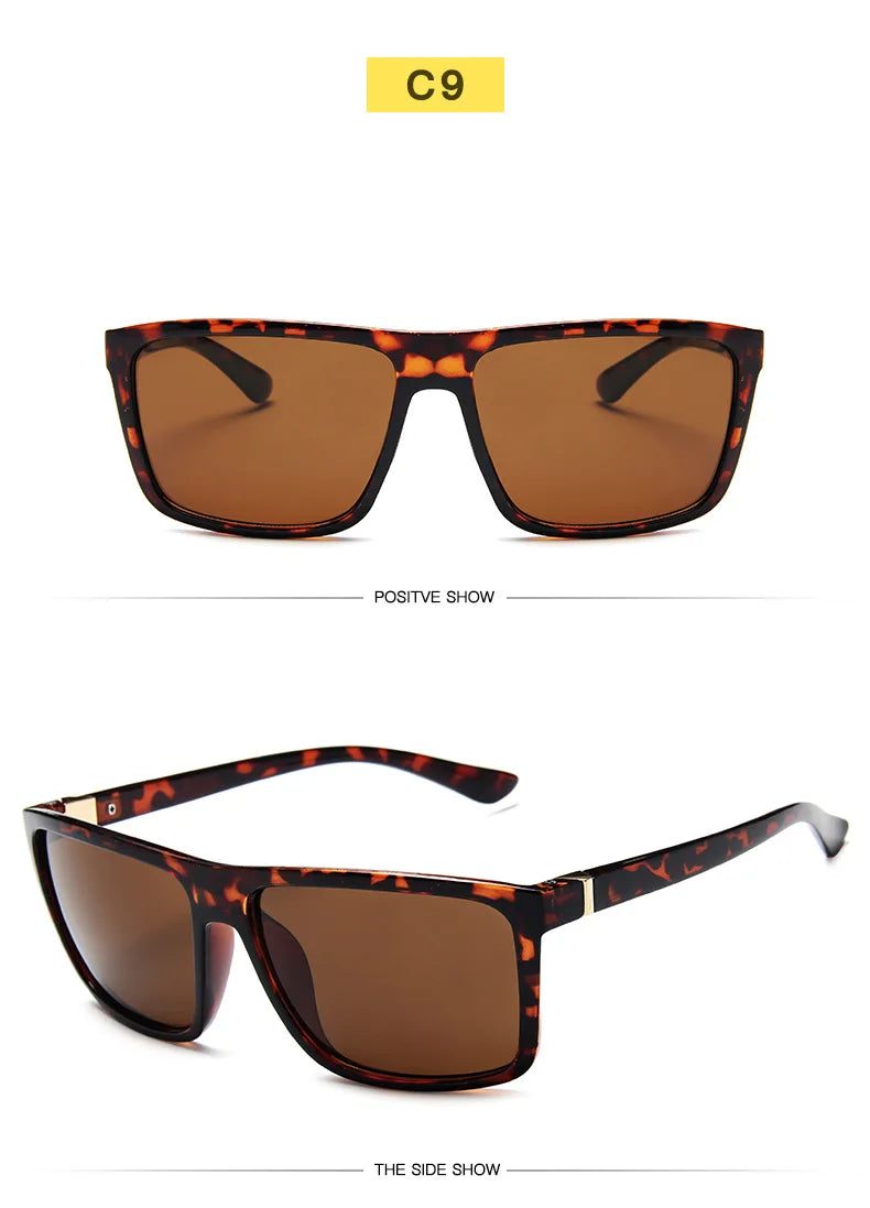 Fashion Sunglasses men Square sun Glasses Brand Designer UV400 protection Shades oculos de sol hombre glasses Driver Oculos