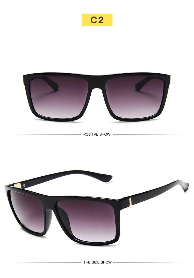Fashion Sunglasses men Square sun Glasses Brand Designer UV400 protection Shades oculos de sol hombre glasses Driver Oculos