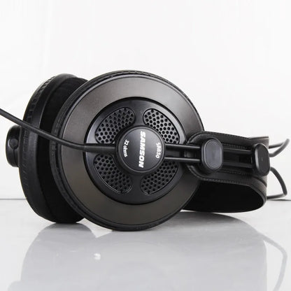 Original Samson SR850 Semi-Open Studio Monitoring Headphones – Professional HiFi Recording & Gaming Headset with Velour Earcups
